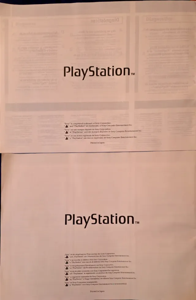 PlayStation 1 Manuales