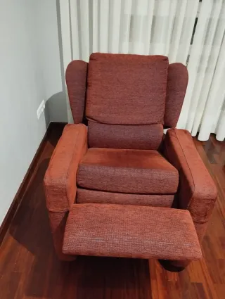 Butaca reclinable de tela