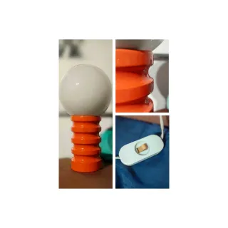 Lampada Space Age Arancione 1970