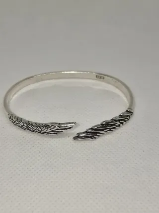 Pulsera plata S925 mujer alas