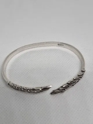 Pulsera plata S925 mujer alas