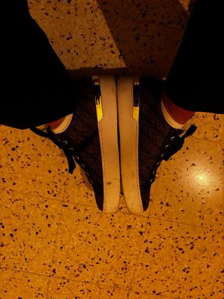 Sneakers Liu Jo marroni con logo dorato