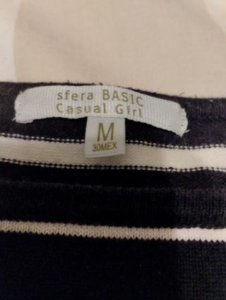 Jersey Sfera Rayas Azul Marino Talla M