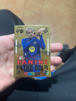 Carta Panini Lamine Yamal Extra Gold negociable