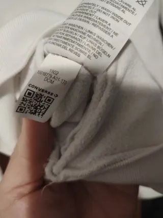 Sudadera Converse Blanca Talla M