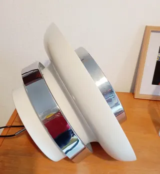 Lámpara Techo Vintage Plata y Blanca