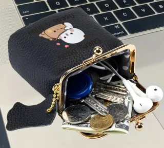 Monedero Bubu y Dudu Negro/Rojo