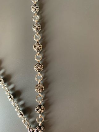 Collana con croce in acciaio inossidabile stile ch