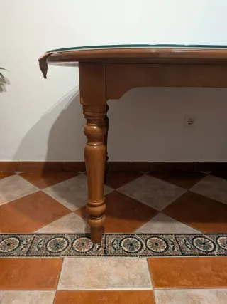 Mesa de comedor madera y cristal