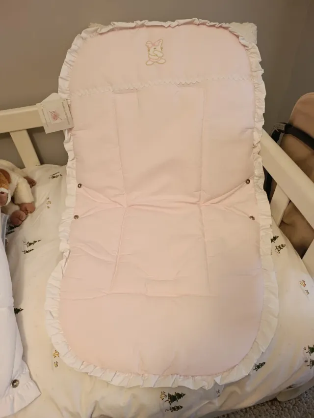 Colchoneta para sillita de bebé rosa