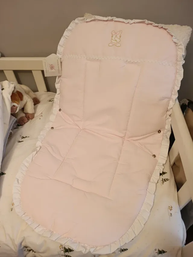 Colchoneta para sillita de bebé rosa