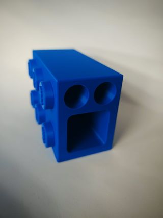 Porta spazzolino Lego blu