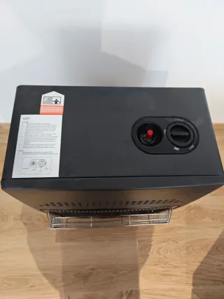 Estufa de gas con botella de butano