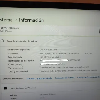 Acer Swift 3 SF314-43 Plata Portátil