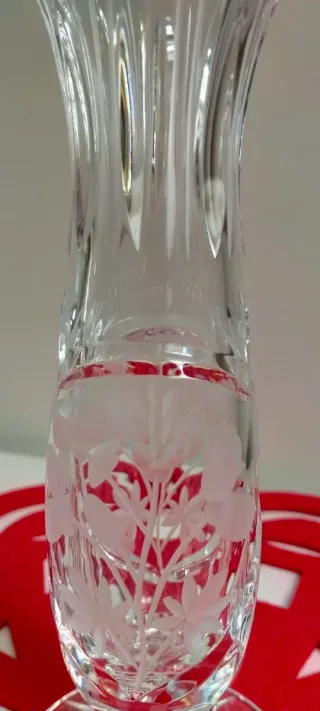 2 Violeteros de Cristal Tallado