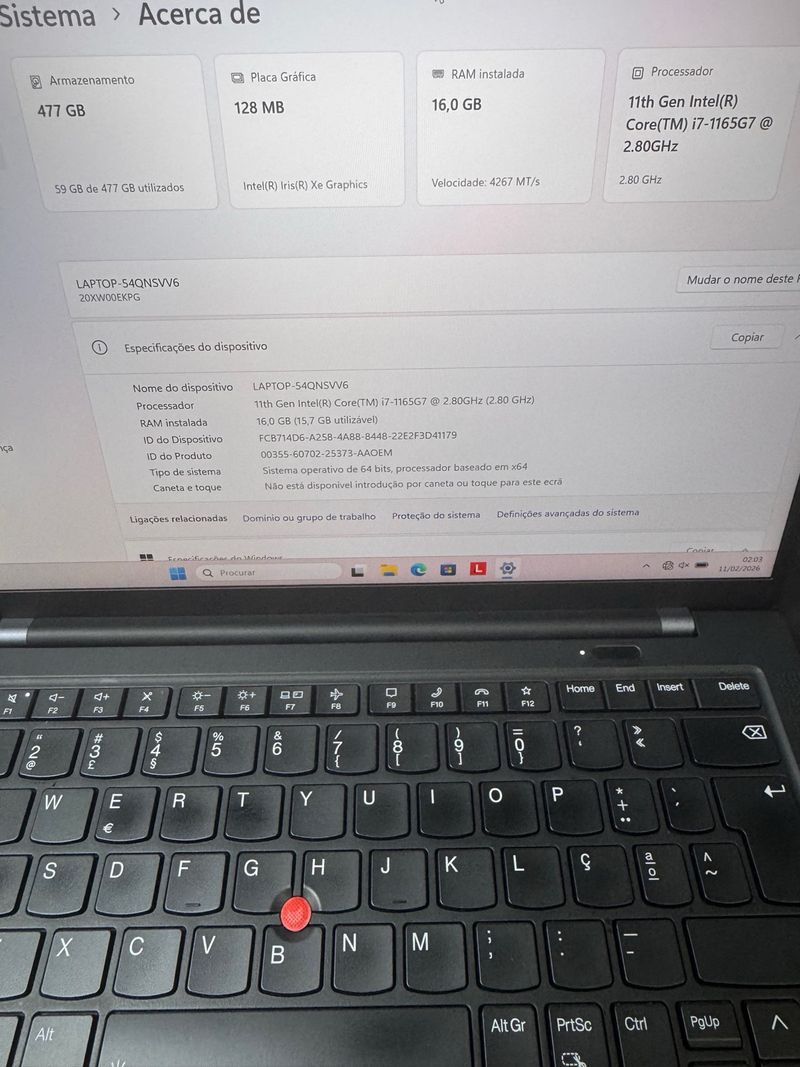 Lenovo Thinkpad X1 Intel i7