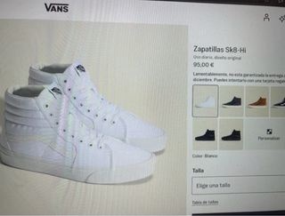 Vans Altas Blancas