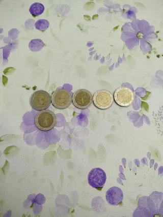 Monedas 2 Euros Francia (2000, 2002, 2014, 2017)