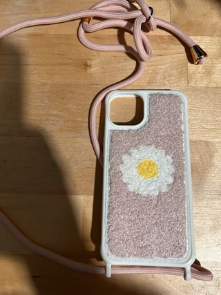 Funda iPhone 13/14 con Cuerda Rosa