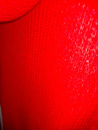 Vestido de punto rojo