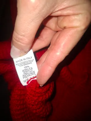 Vestido de punto rojo