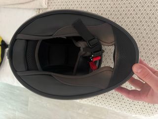 Casco de moto Scorpion con diseño floral talla M