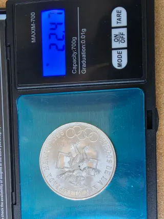 Moneda 25 Pesos Plata México 68 Olimpiadas