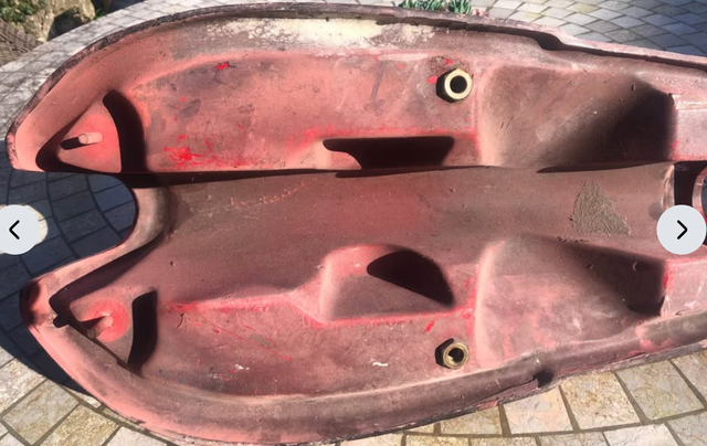 Serbatoio Norton Commando Fastback Rosso