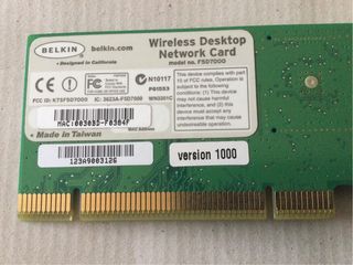 Scheda Wi-Fi Belkin Wireless Desktop F5D7000