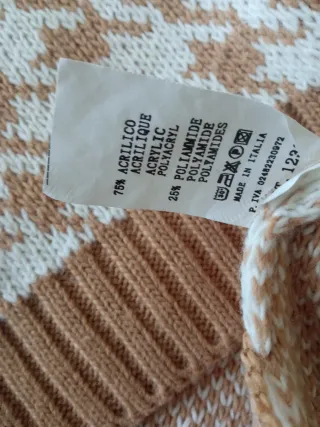 Chaleco de punto con estampado