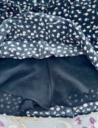 Minifalda Zara Estampada Flores T.S