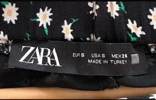 Minifalda Zara Estampada Flores T.S