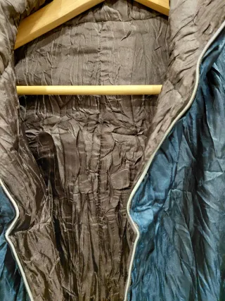 Cazadora reversible azul marino y marrón