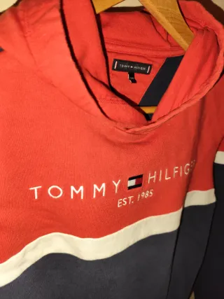Sudadera Tommy Hilfiger Roja y Azul niño talla 14