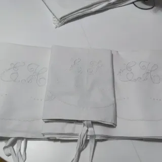 Sábanas gemelas Algodón Bordadas Cama 80/90/105