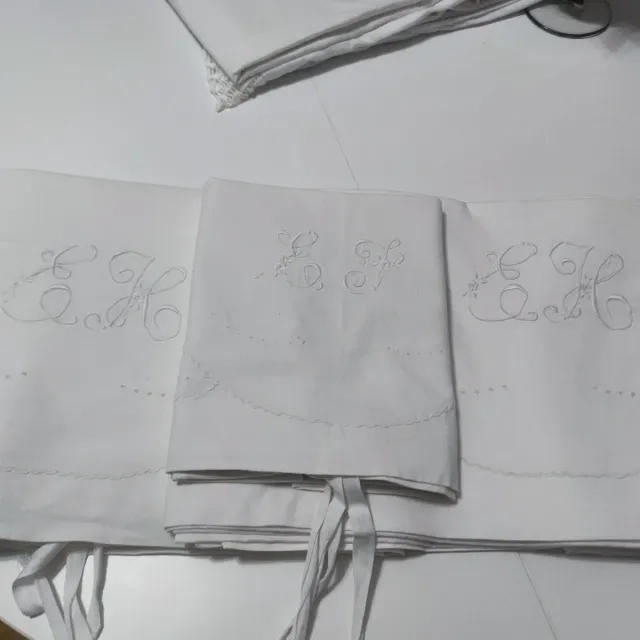 Sábanas gemelas Algodón Bordadas Cama 80/90/105