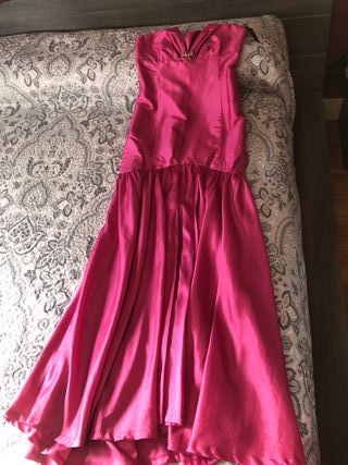 Vestido de fiesta rosa talla M