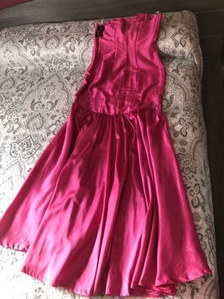 Vestido de fiesta rosa talla M