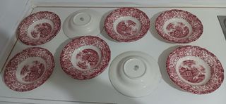 La Cartuja Rosa 202 Vajilla completa