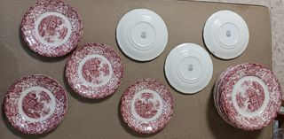 La Cartuja Rosa 202 Vajilla completa