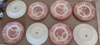 La Cartuja Rosa 202 Vajilla completa