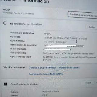 HP Pavilion Plus 14-eh0000ns i5-1240P 16GB RAM