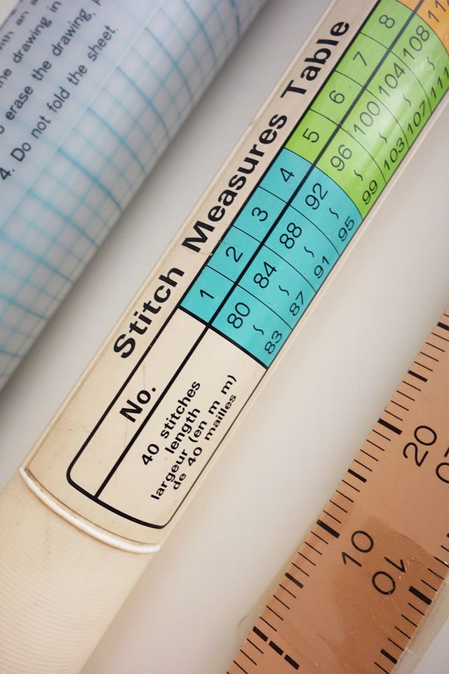 Brother Hoja + Reglas Medidas para el Knit-Leader