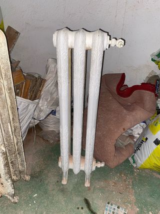 Radiador de hierro fundido blanco