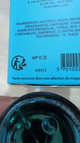 Profumo Louis Vuitton Afternoon Swim originale 100