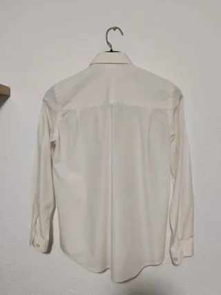 Camisa de ceremonia niño beige.