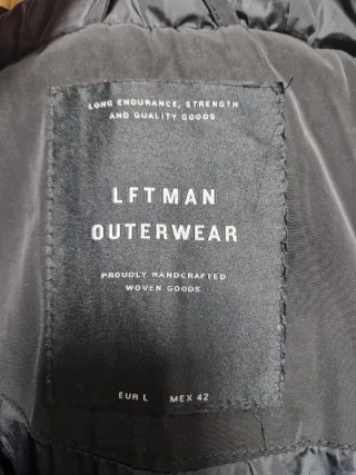 Chaquetón / Parka Negra LFTMAN – Talla L