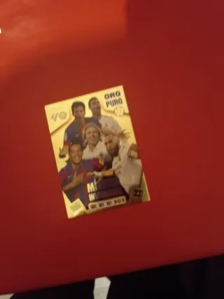 Cromo Fútbol Oro Puro