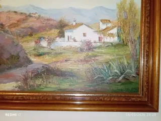 Cuadro al óleo paisaje malagueño