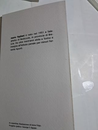 Libro Il maestro dentro Mario Tagliani come da fot